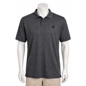 Rugby University Men's Large Charcoal Heather Polo Shirt‎ Preppy Heritage Sporty